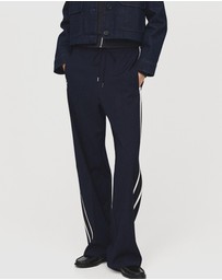 M.N.G - Contrast Stripe Straight Trousers