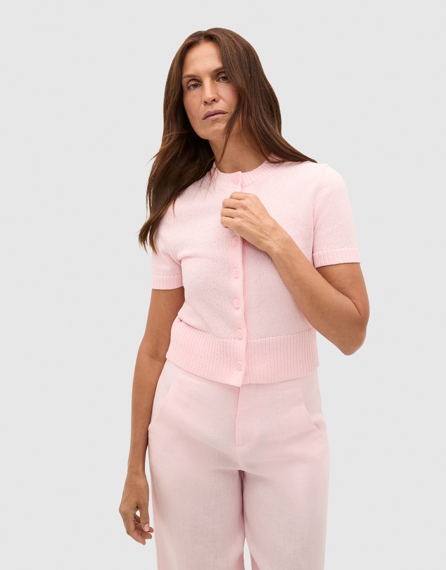 Seed Heritage - Textured Cotton Blend Cardigan