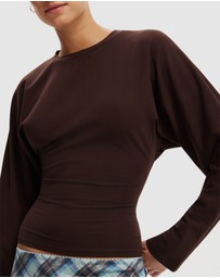 Cotton On - Blair Batwing Long Sleeve Top