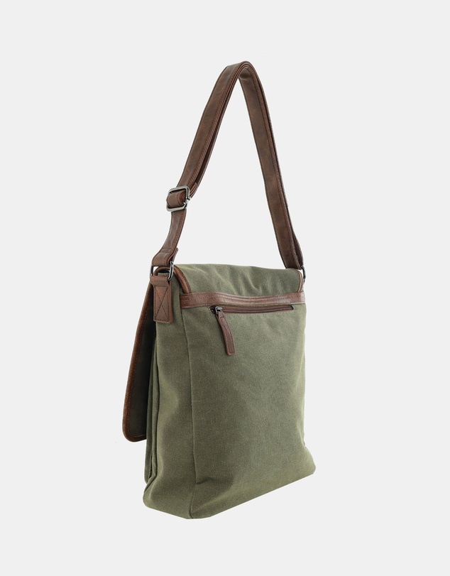 Pierre Cardin - Pierre Cardin Canvas Buckle Satchel