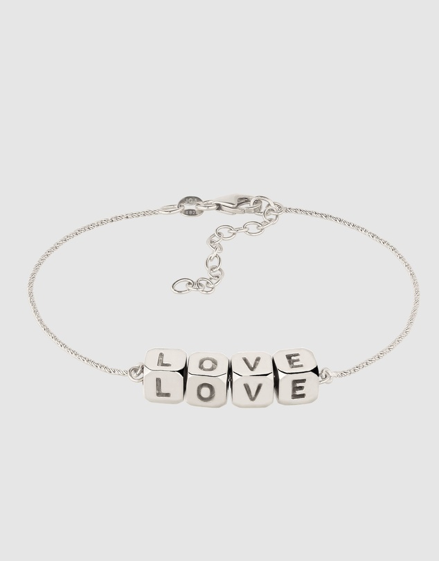 Elli Jewelry - LOVE Bracelet in 925 Silver