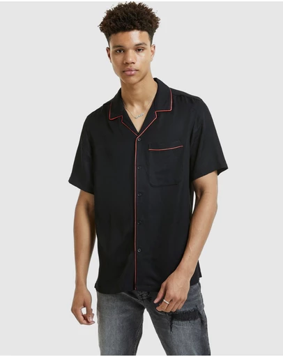 Ksubi - Downtown Ss Shirt Black Red
