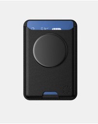 PopSockets - PopWallet+ MagSafe Softgoods Phone Wallet Card Holder+ Magnetic Adapter Ring