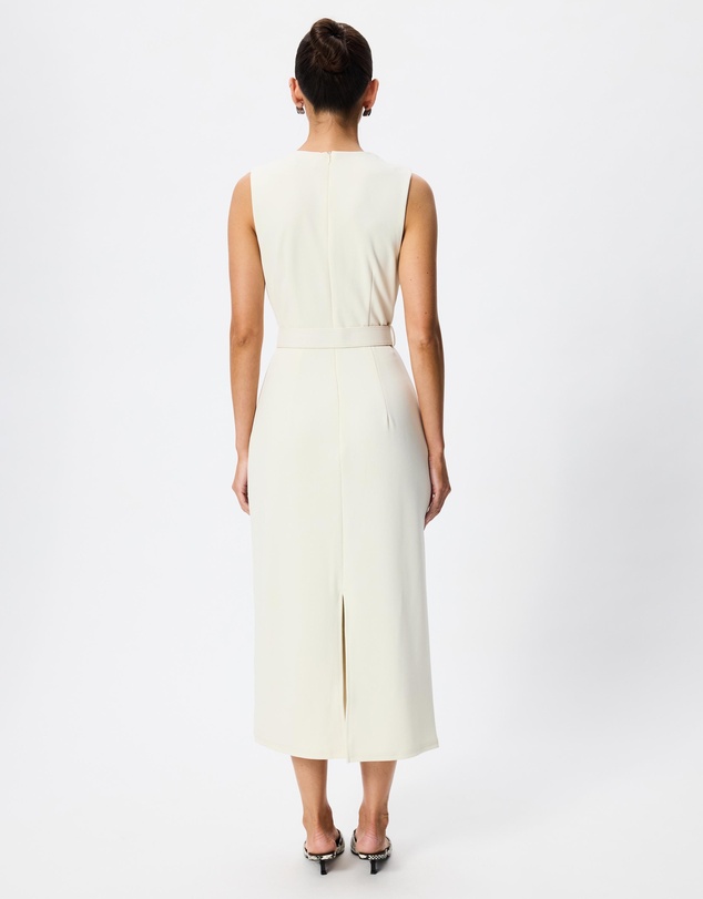 Tussah - Clara Crew Neck Belted Midi Dress