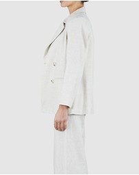 Amelius - Azure Linen Blazer