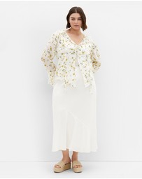 City Chic - Sweet Boho Print Top