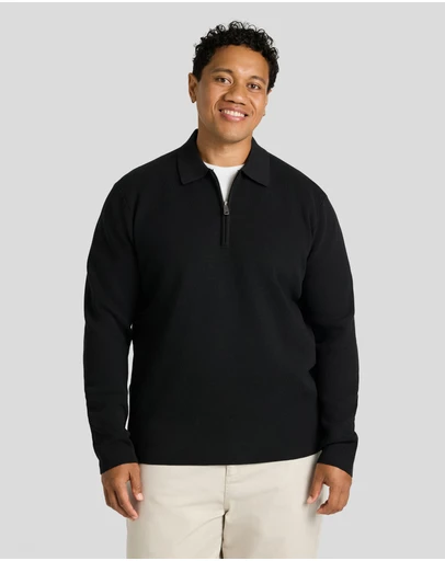 Johnny Bigg - Sven 1/4 Zip Polo Sweater