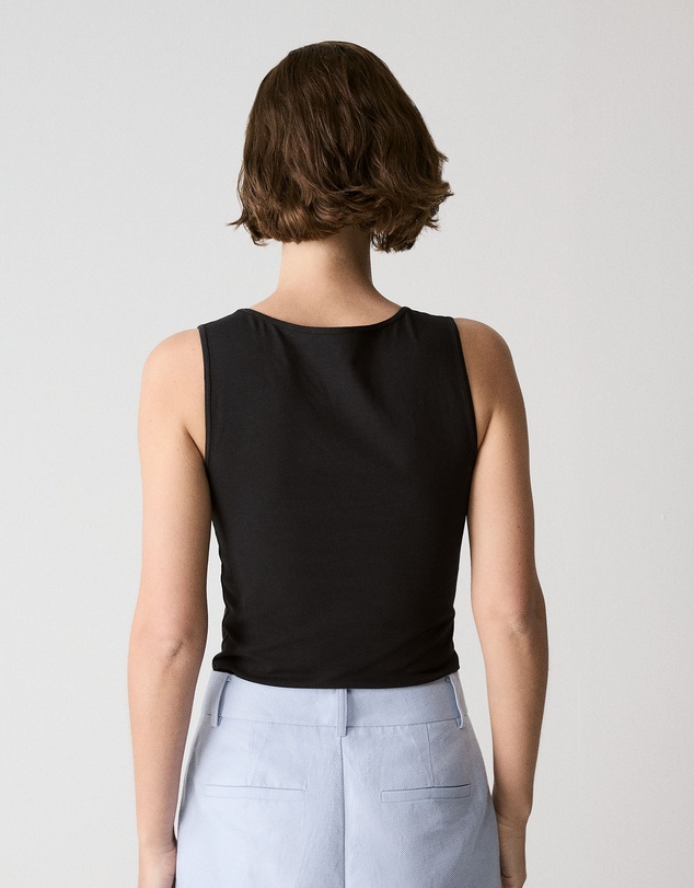 Trenery - Cotton Essential Tank in Black