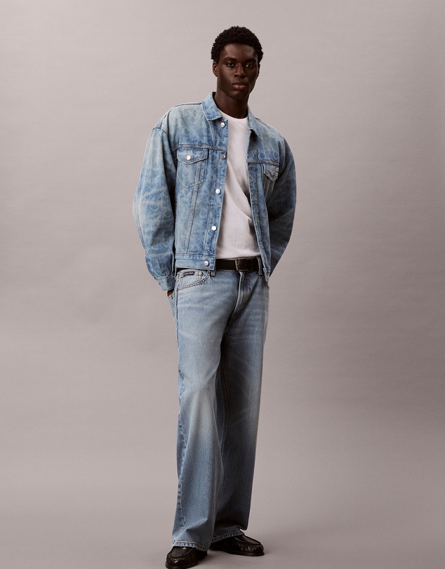 Calvin Klein Jeans - Allover Monogram 90s Denim Trucker Jacket