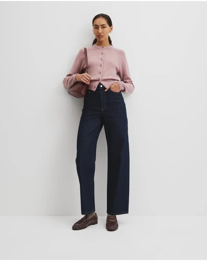 Country Road - Cotton Cashmere Crew Neck Cardigan