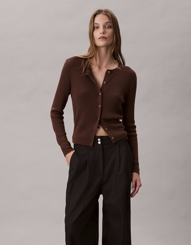 Calvin Klein - Adjustable Wide Leg Chino Pants