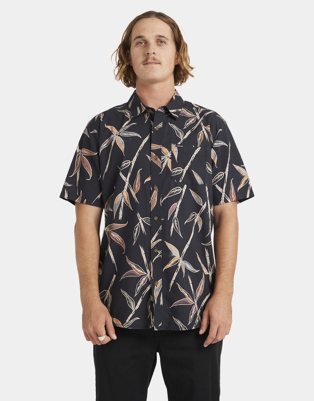 Volcom - Mens Scaler Stone Woven Short Sleeve Shirt