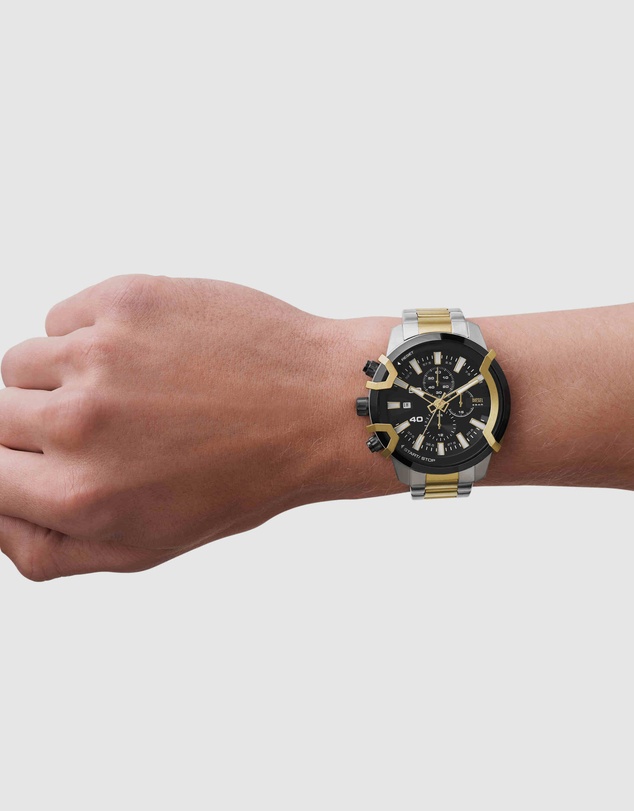 Diesel - Griffed Two Tone Chronograph Watch