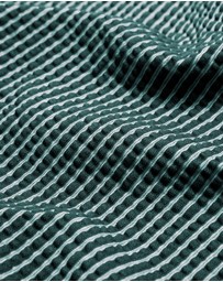 Calibre - Striped Seersucker Knit Polo Sea Green