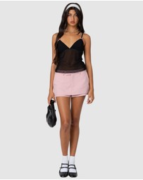 EDIKTED - Harriet Sheer Mesh Top