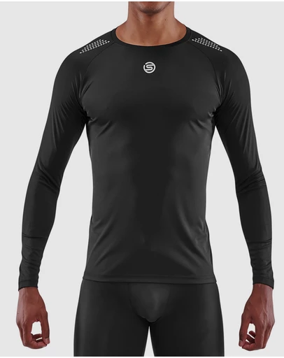 SKINS - SKINS Men's 3-Series Activewear Long Sleeve Top Black
