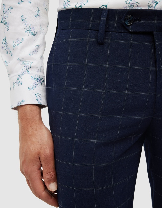 Politix - Sebastian Windowpane Check Tailored Pant