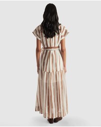 Decjuba - Tamara Tiered Maxi Shirt Dress
