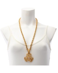 Pre-Loved by Azura Reborn - Pre-Loved Gold Plated Triple CC Pendant Necklace