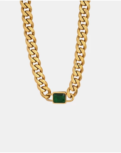 Zoe Olivia - Waterproof Aurora Curb Link Necklace