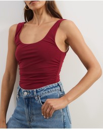 Atmos&Here - Skye Scoop Neck Mesh Tank