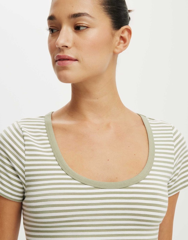 Cotton On - Everyday Smooth Scoop Neck Tee