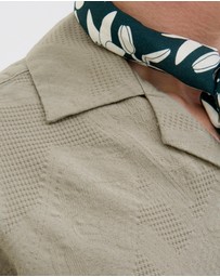 Jack & Jones - Bluluke Jacquard Short Sleeve Resort Shirt