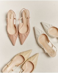 Verali - Lucius Slingback Kitten Heels