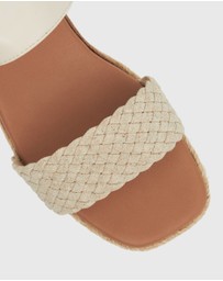 Zeroe - Wider Fit Kenzie Vegan Low Wedge Sandals