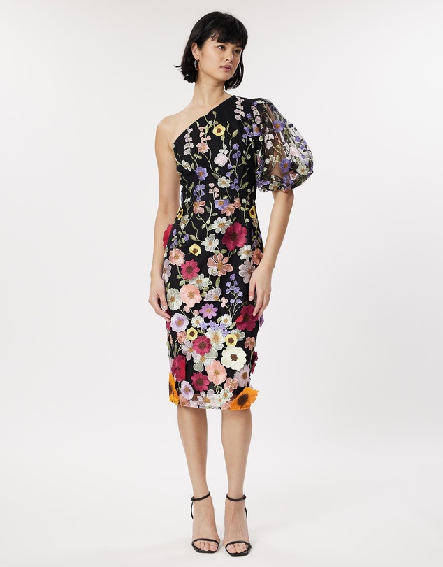 Romance by Honey and Beau - Blake One Sleeve Dress
