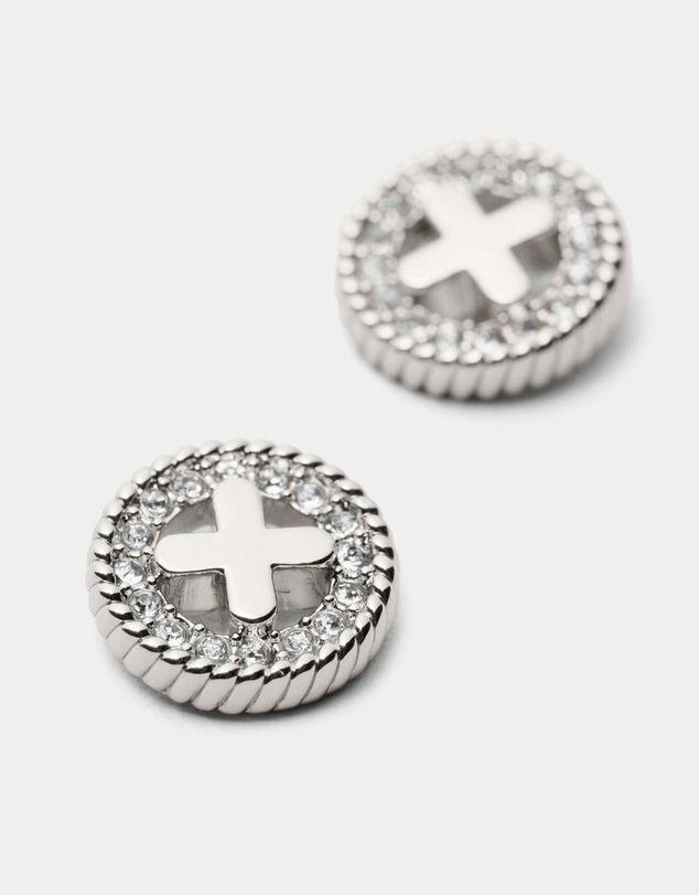 MIMCO - Amulet Stud Earrings - Silver