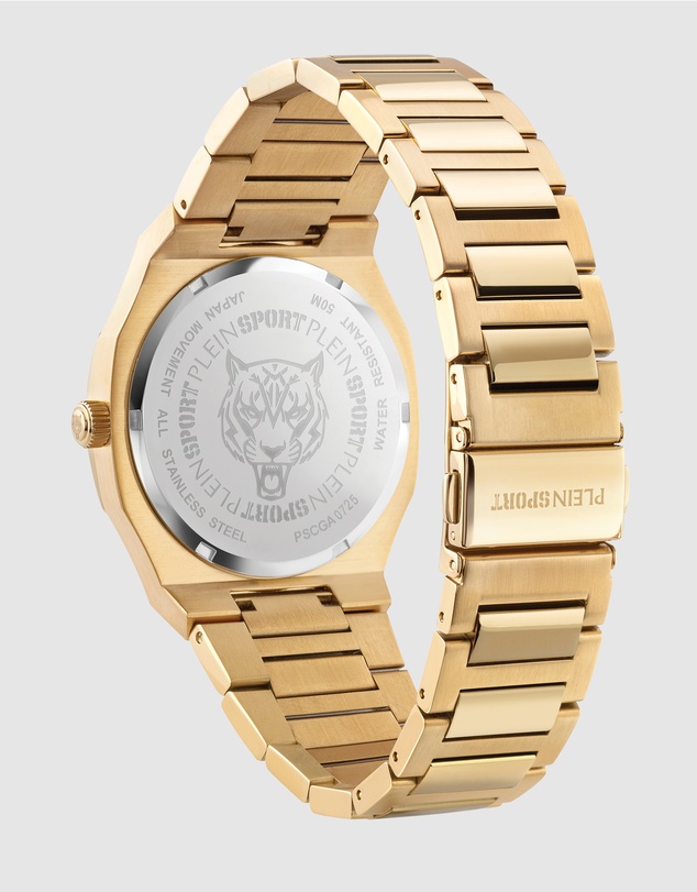 Plein Sport - PLEIN METRONAUT 42mm Champagne Dial and Gold-tone bracelet