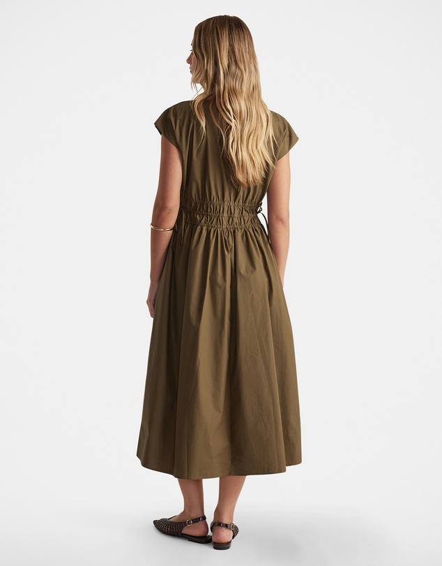 Decjuba - Zoe Shirred Waist Midi Dress