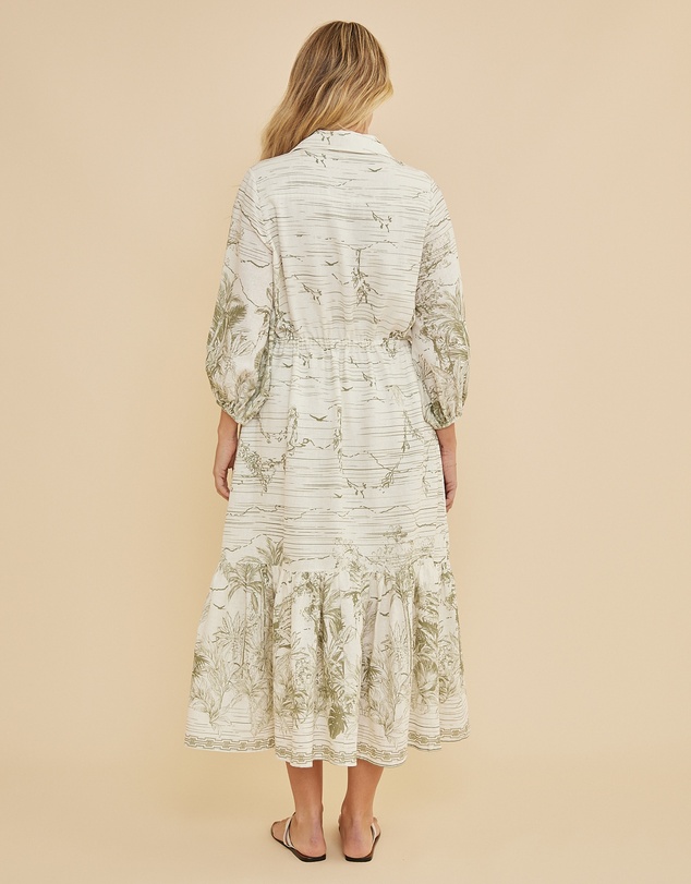 Amelius - Eden Collared Midi Dress