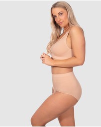 B Free Intimate Apparel - Seamless Cotton Full Briefs - 3 Pack