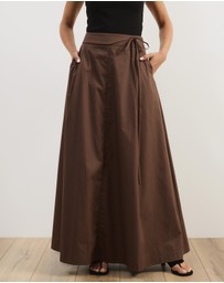 Atmos&Here - Tova Belt Detail Maxi Skirt