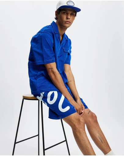 Malbon - Menton Nylon Camp Collar Shirt
