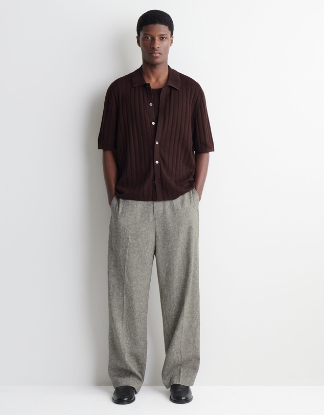 COS - Ribbed-Knit Cotton Shirt