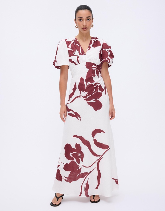Minima Esenciales - Amaya Puff Sleeve Maxi Dress