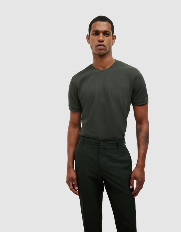 Politix - Slim Fit Jacquard Texture Tee