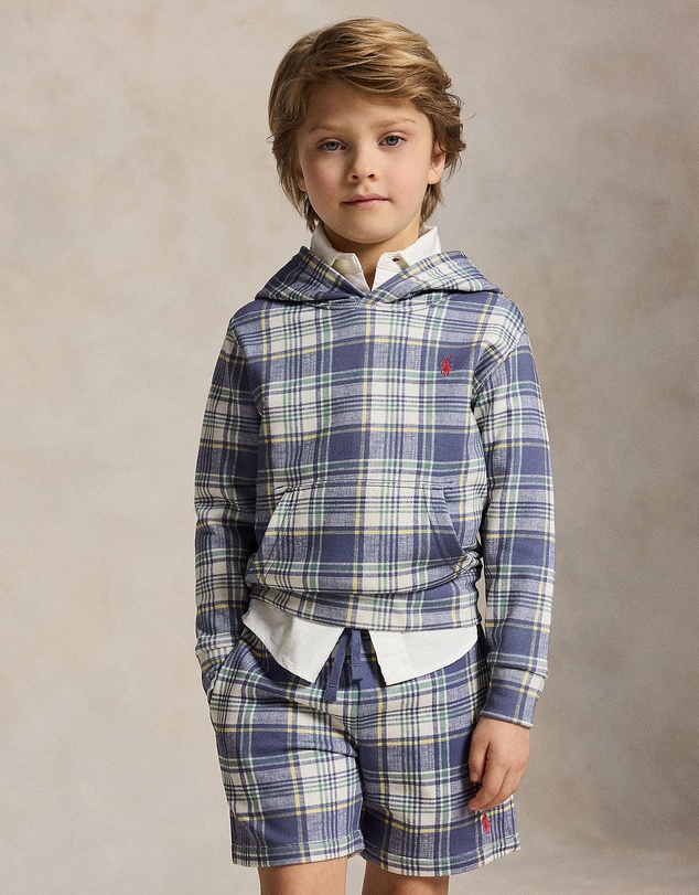 Polo Ralph Lauren - Plaid French Terry Hoodie - Kids