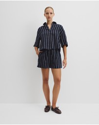 Country Road - Yarn Dyed Boxy Linen Shirt