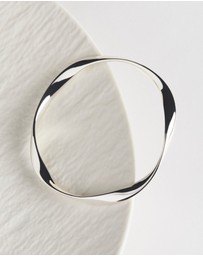 Najo - Large Garden of Eden Silver Bangle
