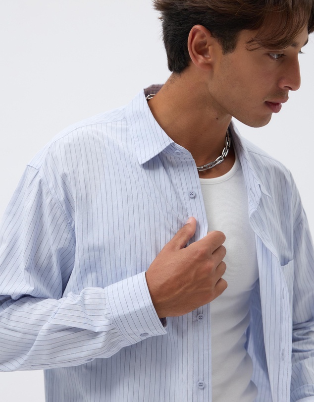 AERE - Echo Stripe Boxy Shirt