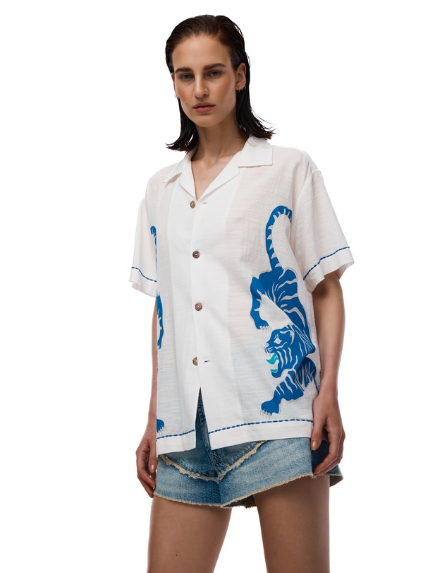 THE TALES - Crouching Tiger Cotton Shirt