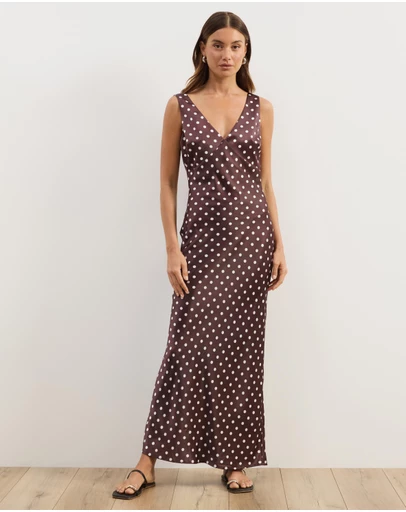 Atmos&Here - Mara Slip Polkadot Dress