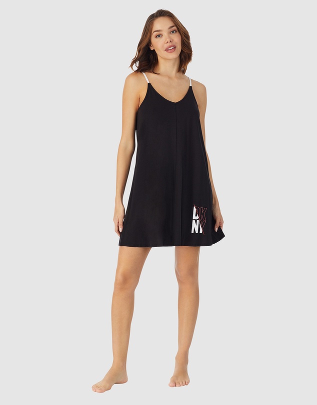DKNY - Cotton & Viscose Jersey Short Chemise Nightgown
