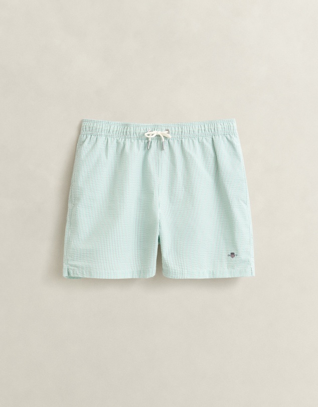 Gant - Striped Seersucker Swim Shorts