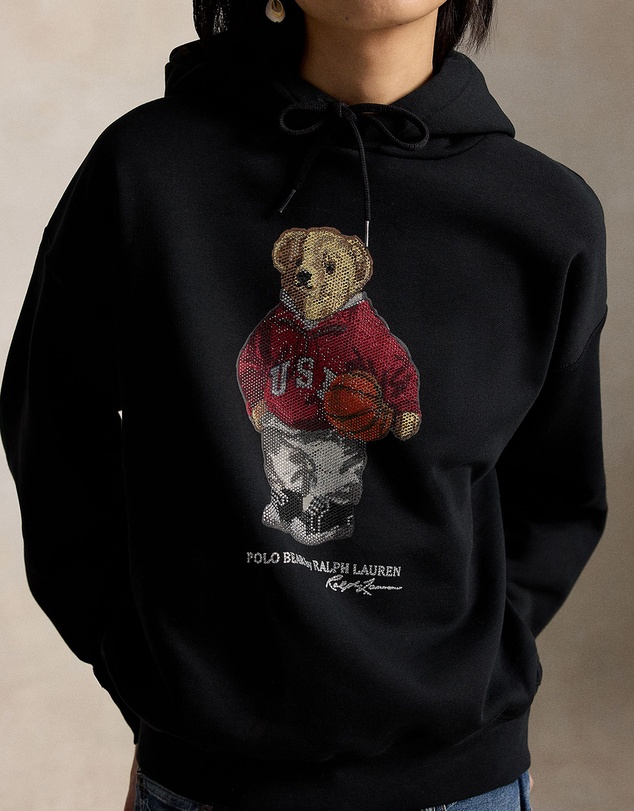 Polo Ralph Lauren - Rhinestone Polo Bear Fleece Hoodie
