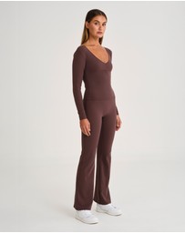 All Fenix - ALLFENIX CloudCore Lite Ruched V-Neck Long Sleeve